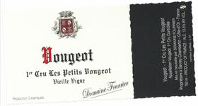 「跨境」2021傅里叶酒庄小伏旧园红葡萄酒 Fourrier Vougeot 1er Cru Petits Vougeot