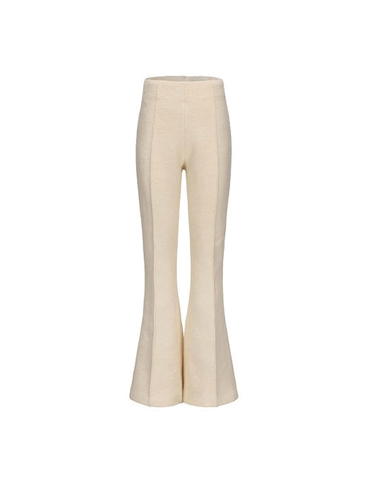 【冬日奶糖】冬日温暖绵羊毛针织喇叭长裤 商品图4