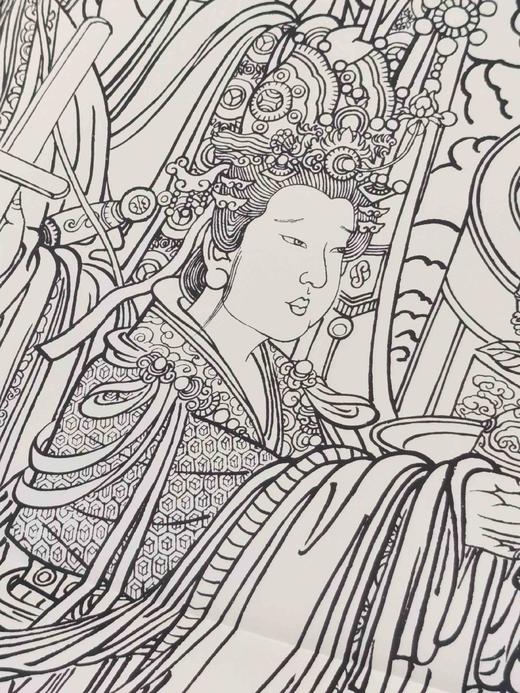 《永乐宫壁画精品线描》+《敦煌壁画精品线描》，8开，散页，成文正、张小琴主编，河北教育出版社2017年一版二印，分别定价：两册总定价134元，合售价98元。 商品图13