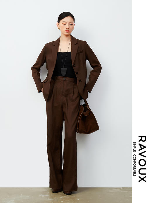 263160207亚麻直筒长裤 商品图3