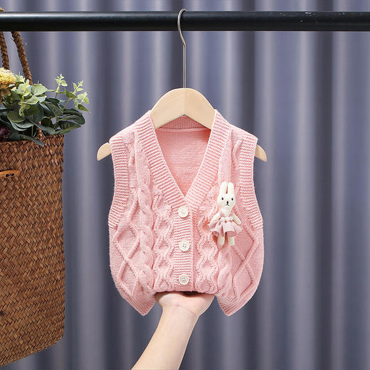 女童毛衣 0-5岁宝宝春装儿童开衫婴儿毛衣婴儿外穿针织马甲 商品图1