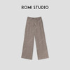 ROMI STUDIO“天生松弛”亚麻棉混纺肤感松紧腰直筒睡裤 24SSK428 商品缩略图0