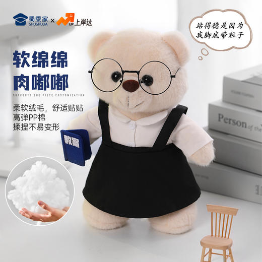 【教师熊】创意站姿小熊毛绒公仔送老师玩偶摆件 商品图4