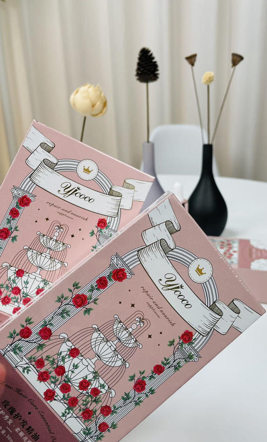 妖精可可·玫瑰护发精油   30ml*2瓶装     超级迷人的玫瑰撩发香 让发质变好的秘密 商品图7