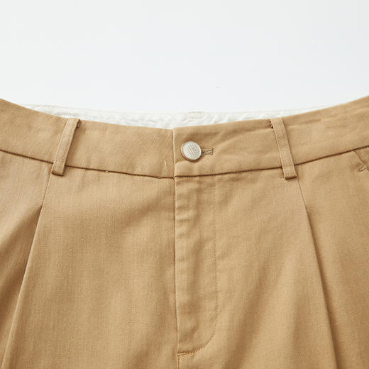 谜底直筒裤女2024秋季新品通勤风宽松裤脚外翻休闲长裤243MK1136 商品图3