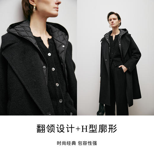 【商场同款】麦檬冬羽绒马甲+大衣两件套双面呢大衣5EA270431 商品图3