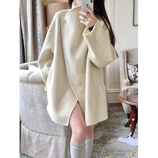 现货 "冬日恋歌"/澳毛骆驼绒.自研设计款双面呢大衣 商品图3