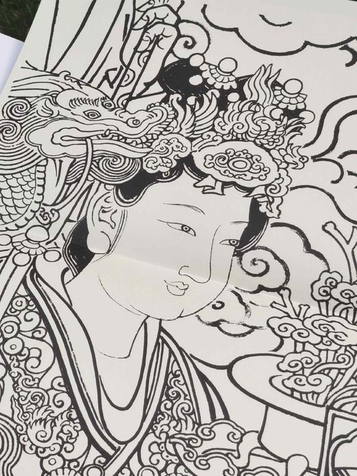 《永乐宫壁画精品线描》+《敦煌壁画精品线描》，8开，散页，成文正、张小琴主编，河北教育出版社2017年一版二印，分别定价：两册总定价134元，合售价98元。 商品图12