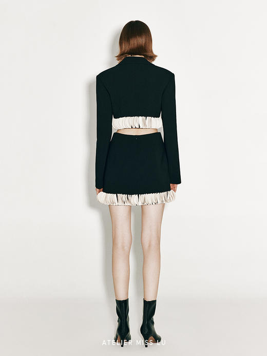 【玫瑰公爵】层叠圆片拼接造型短外套 商品图2