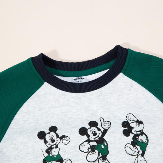迪士尼宝宝（Disney Baby）童装男童套装潮酷米奇卫衣套装舒适保暖24年秋新品MQ115 商品图5