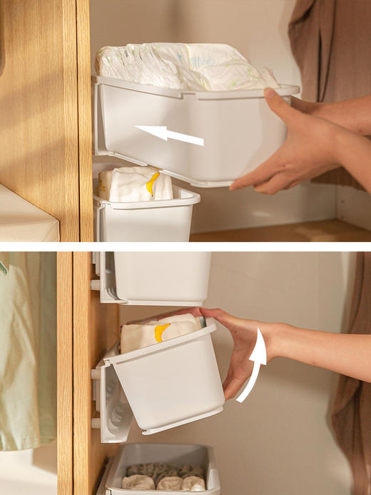 【白色】娜家衣柜悬挂抽屉 商品图6