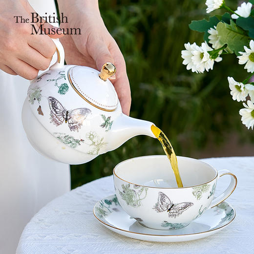 大英博物馆 博物志系列 蝴蝶下午茶杯壶礼盒套装 高颜值 赠朋友闺蜜 骨瓷 商品图0
