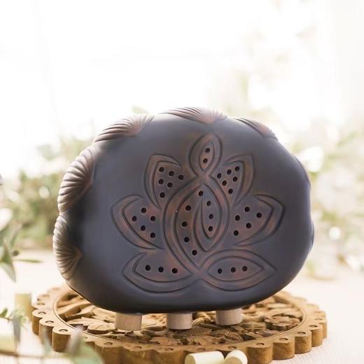 新款【红砭石莲花坐灸】砭石私密紧致灸美容院专用家用莲花坐灸经络能量罐美容院艾灸器 商品图8