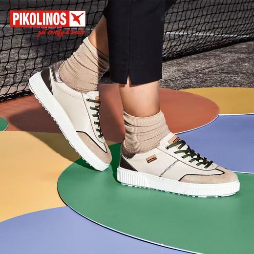 【Pikolinos】 B3F | 派高雁秋季多材质拼接深口平底拼色休闲板鞋PL241901 商品图0