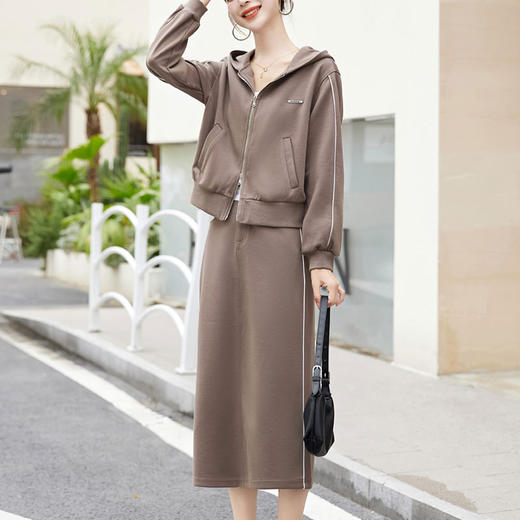 初秋装搭配一整套职业套装裙子，早秋季流行时尚两件套HR-YJQ553 商品图1