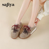 Safiya/索菲娅2024秋潮流双拼系带透气软底轻便休闲百搭阿甘鞋 SF43112437 商品缩略图2