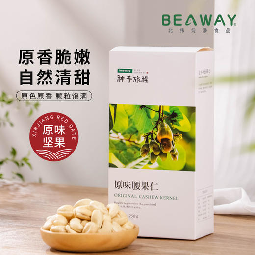 北纬纯净食品|38°越南进口原味腰果雨林原生腰果仁新鲜250g 商品图0