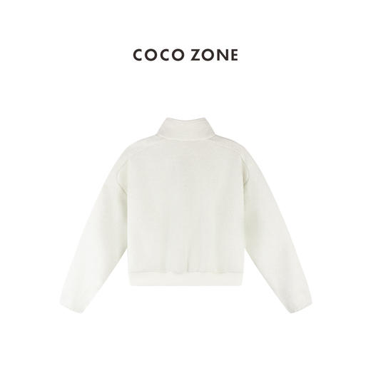 COCO ZONE 时尚简约纯色拉链外套百搭休闲女上衣CC1C2064 商品图1