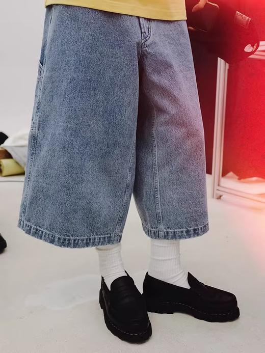 SUPERTOFU(SPTF)/RC-SS24-P007/复古洗水 磨损做旧 洗水牛仔七分裤 商品图1