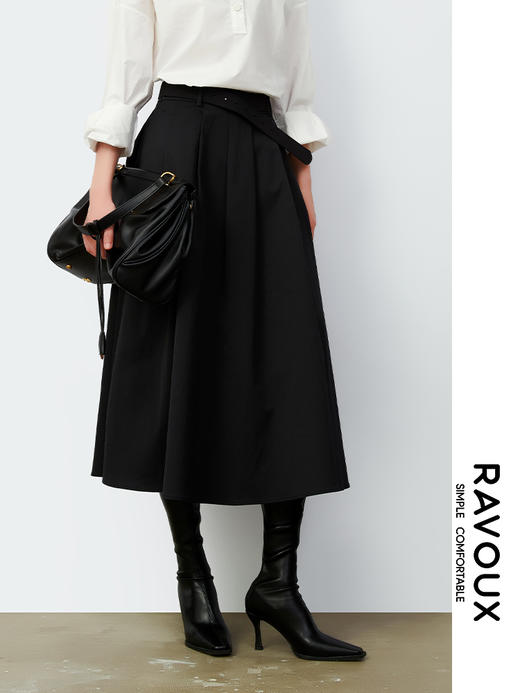 263129911配腰带A摆伞裙 商品图4