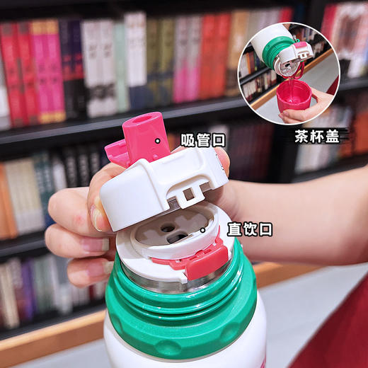 保温杯儿童2024新款吸管水杯女学生可爱双饮杯子便携水壶_ym 商品图1
