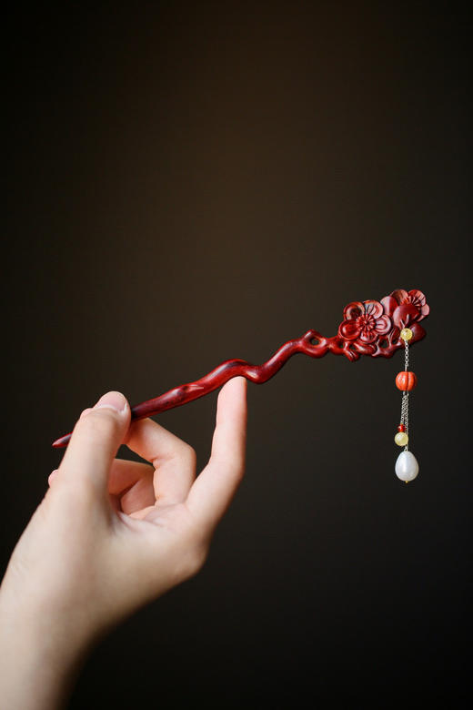 梅花°小叶紫檀发簪 商品图0