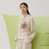 谜底连帽卫衣长袖女2024秋新品休闲风百搭趣味绣花上衣243MV0974 商品缩略图1