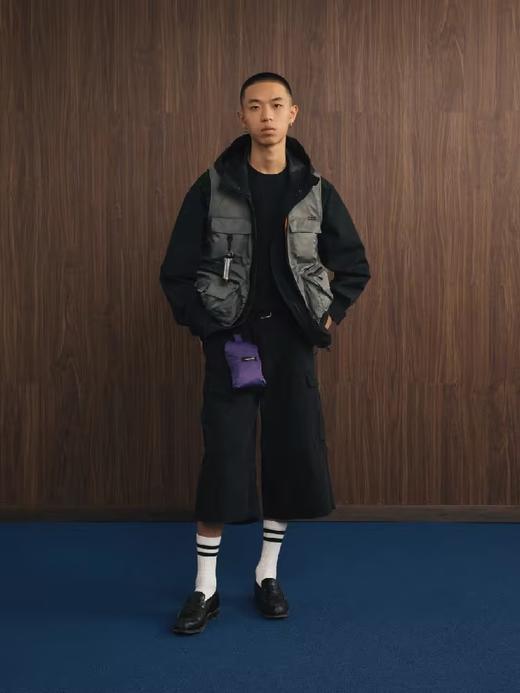 SUPERTOFU(SPTF)/MKS-AW24-J156/多口袋 短款 尼龙拉链马甲 商品图2
