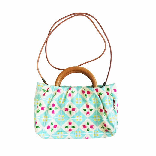 HUJI祤集sunrise手提斜挎包插画花花 商品图1