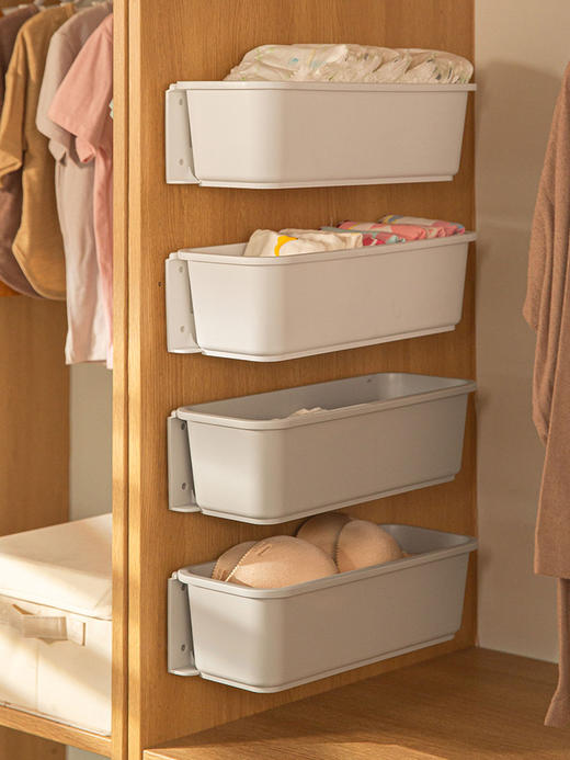 【白色】娜家衣柜悬挂抽屉 商品图1