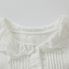谜底白衬衫长袖女士2024秋新品复古田园风荷叶边领衬衣243MC1007 商品缩略图3