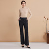 EITIE爱特爱修身微弹舒适百搭经典黑色直筒长裤休闲裤秋新款C2405406 商品缩略图2