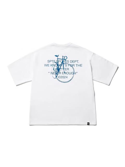 SUPERTOFU(SPTF)/CDT-SS24-T028/凉感抗皱排汗 自行车图案 短袖T恤 商品图3