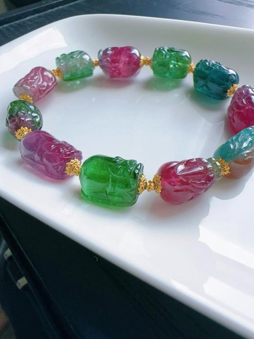 25.4g 雕刻碧玺手链 商品图3