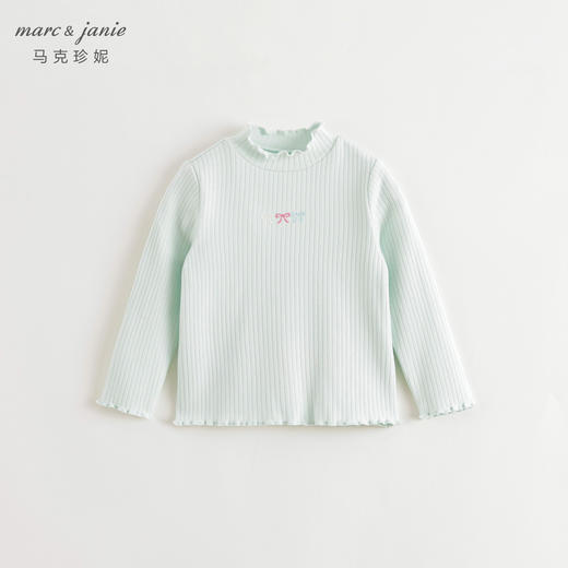 【德绒发热】马克珍妮女童甜美花边打底衫2024年秋装新款241528 商品图3