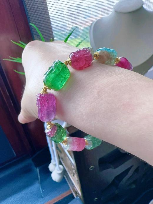 25.4g 雕刻碧玺手链 商品图8