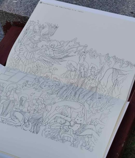 《永乐宫壁画精品线描》+《敦煌壁画精品线描》，8开，散页，成文正、张小琴主编，河北教育出版社2017年一版二印，分别定价：两册总定价134元，合售价98元。 商品图3
