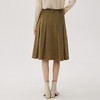 谜底毛呢半身裙2024秋新品通勤风气质高腰百褶裙中长裙243MB1133 商品缩略图2