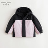 马克珍妮男女童撞色连帽软壳外套2024秋冬新款241137 商品缩略图1