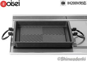 【清仓特惠5折】日本南部铁器及精铸铁方形条纹煎锅 烤肉盘 牛排铁锅 （方形）