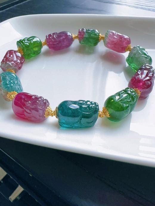 25.4g 雕刻碧玺手链 商品图5