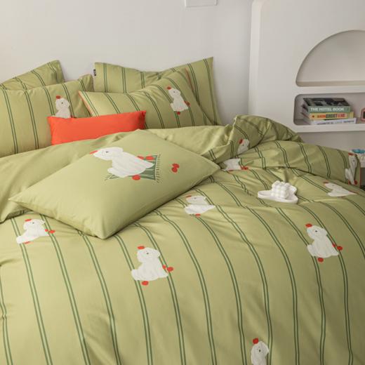 多喜爱 好朋友系列 高支高密全棉套件 卡通数码印花三/四件套 呆萌小狗/瞌睡小狗/波点兔/顽皮兔 商品图5