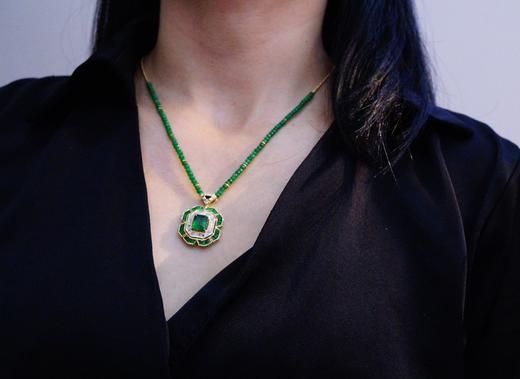 1.91ct 11.37g 祖母绿项链 商品图4