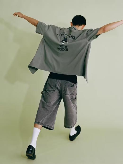 SUPERTOFU(SPTF)/RC-SS24-P007/复古洗水 磨损做旧 洗水牛仔七分裤 商品图2