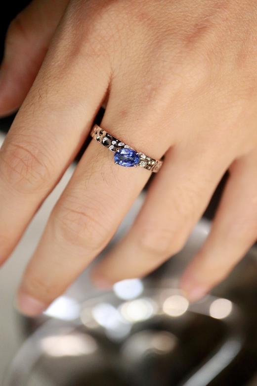0.58ct 蓝宝石戒指 商品图3