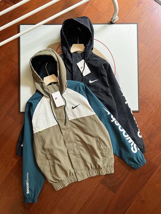 钩子复古连帽运动休闲夹克外套 商品图2