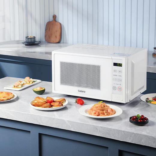 【小家电】格兰仕Galanz家用型微波炉 20L大容量涂层内胆便捷操作平板加热微波炉轻音降噪W-DGRSF20V HF 商品图3