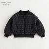 马克珍妮女童甜酷菱格夹棉棒球服外套2024年秋冬新款241355 商品缩略图3