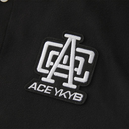 YKYB黄子韬拼接呢料耐磨挺括黑白撞色美式宽松百搭外套夹克 商品图3