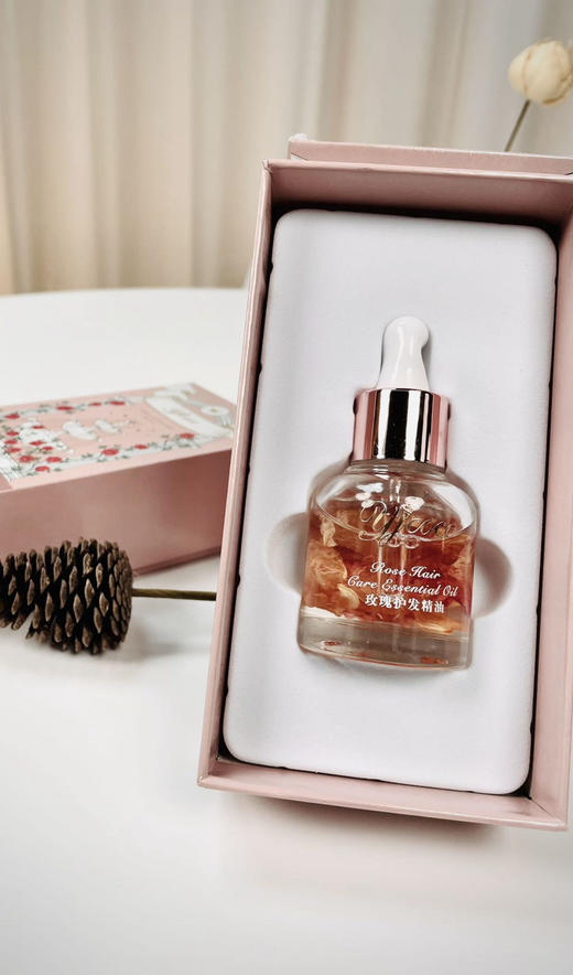 妖精可可·玫瑰护发精油   30ml*2瓶装     超级迷人的玫瑰撩发香 让发质变好的秘密 商品图6